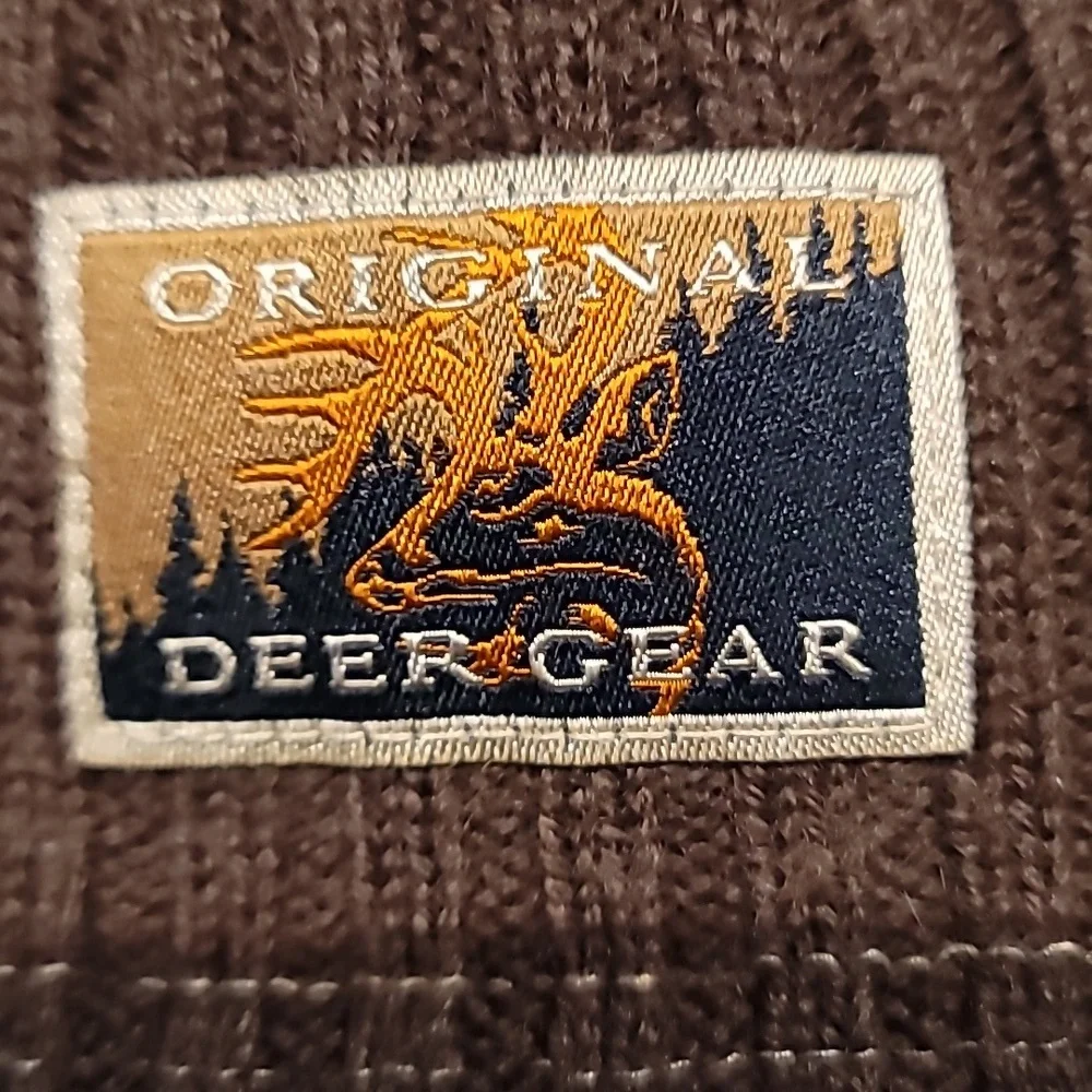 Original Deer Gear Brown Knit Beanie Hat